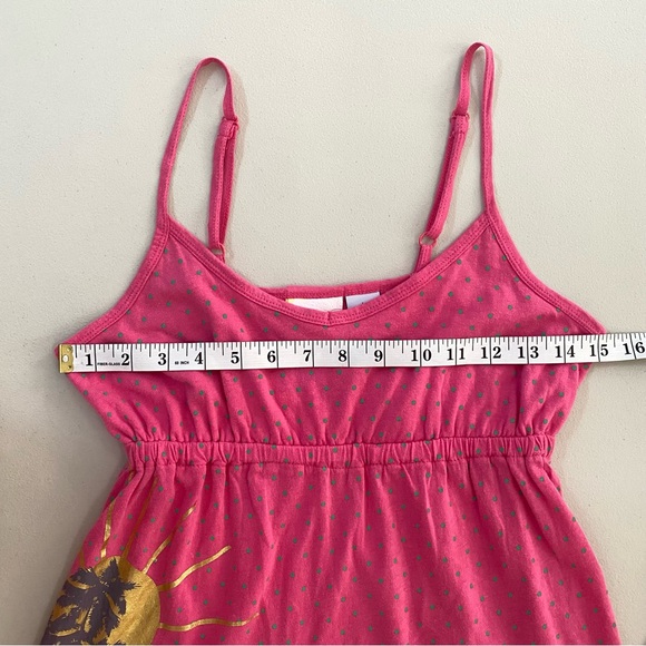 O'Neill Surfer Girl Sleeveless Polkadot Babydoll Pink Cami Tank Top Girl Size L - Picture 5 of 12